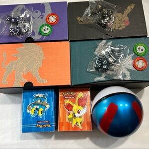 Pokemon EMPTY Boxes with Blue and Red Pokeball - Empty
